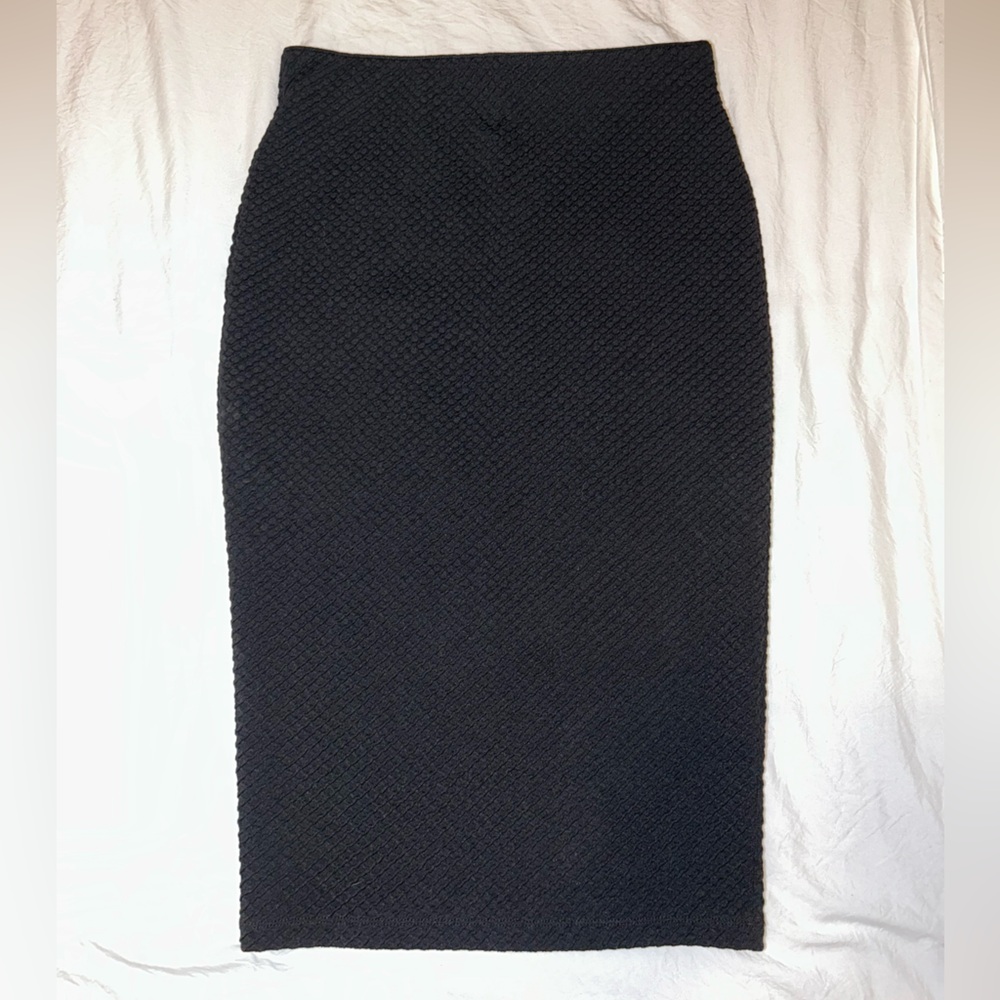 Apt. 9 Black Textured Pencil Skirt